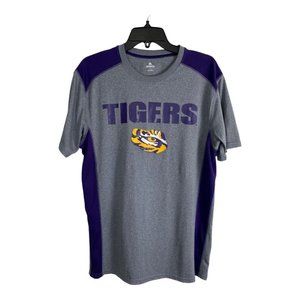KA Knights Mens Tee Shirt Adult Size Large Gray Short Sleeve LSU Tigers Work Out